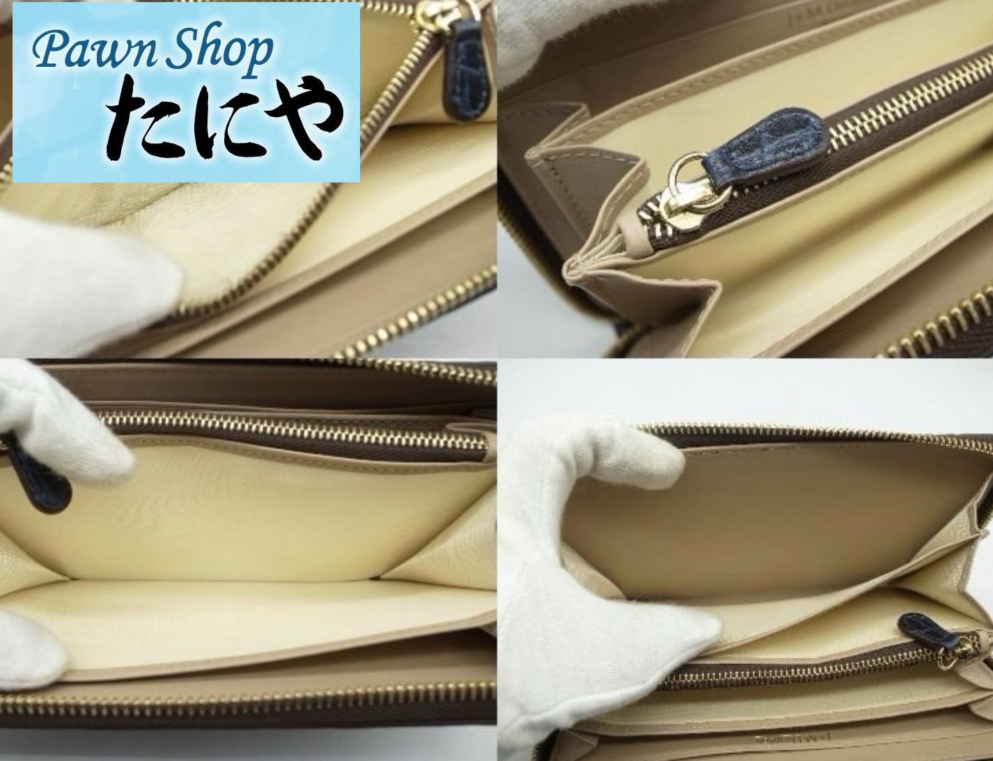 J&M DAVIDSON（ジェイアンドエムデヴィドソン） 長財布 クロコ型押し