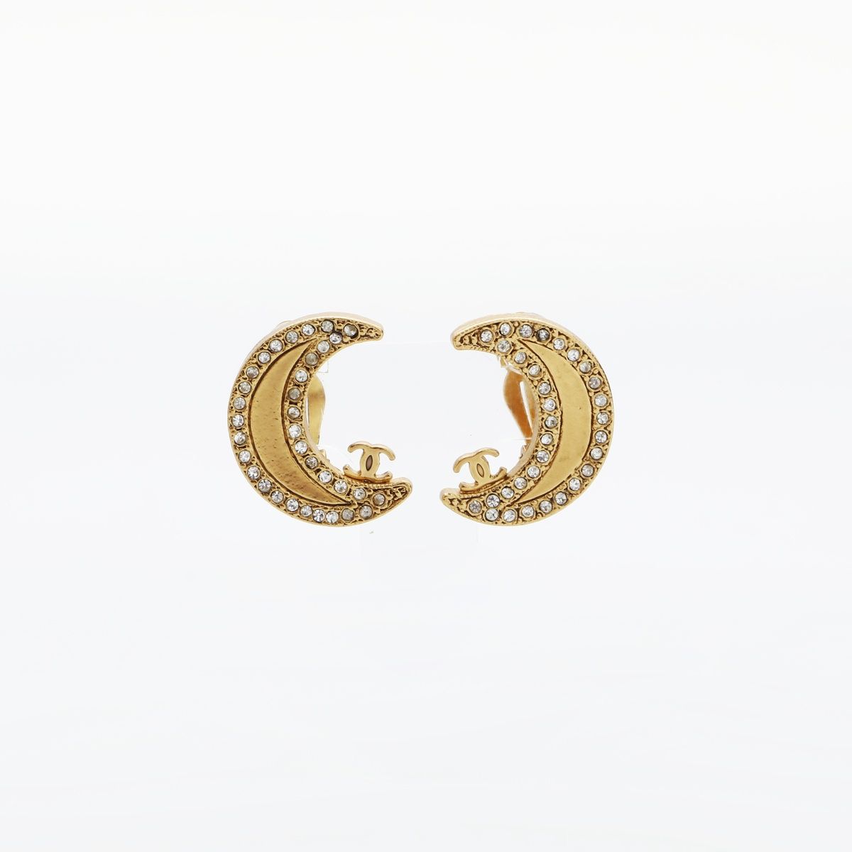 CHANEL シャネル イヤリング 01P 2001年 ムーン 月 ミニ ココマーク 
