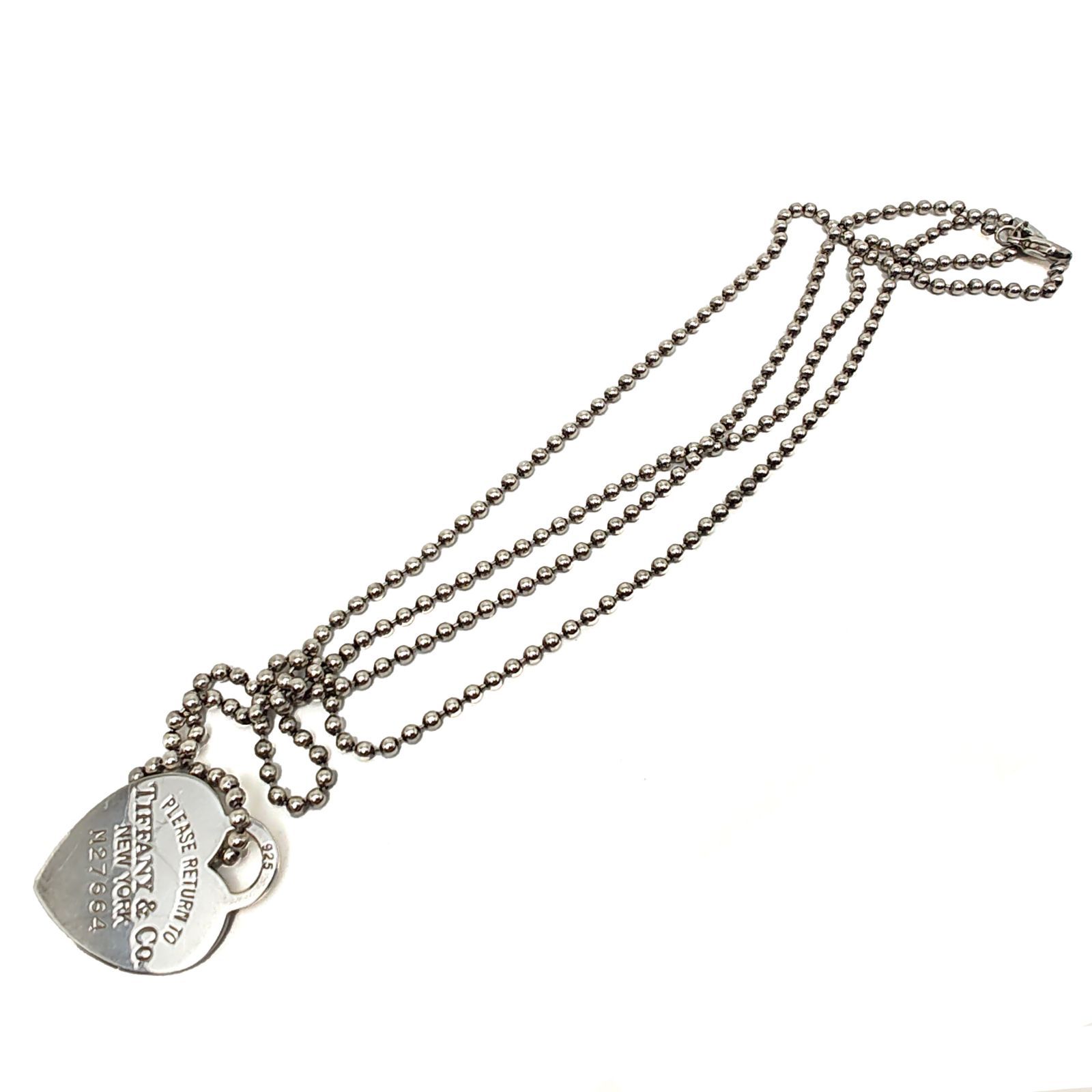 ティファニー リターントゥハート ネックレス ボールチェーン Ag925