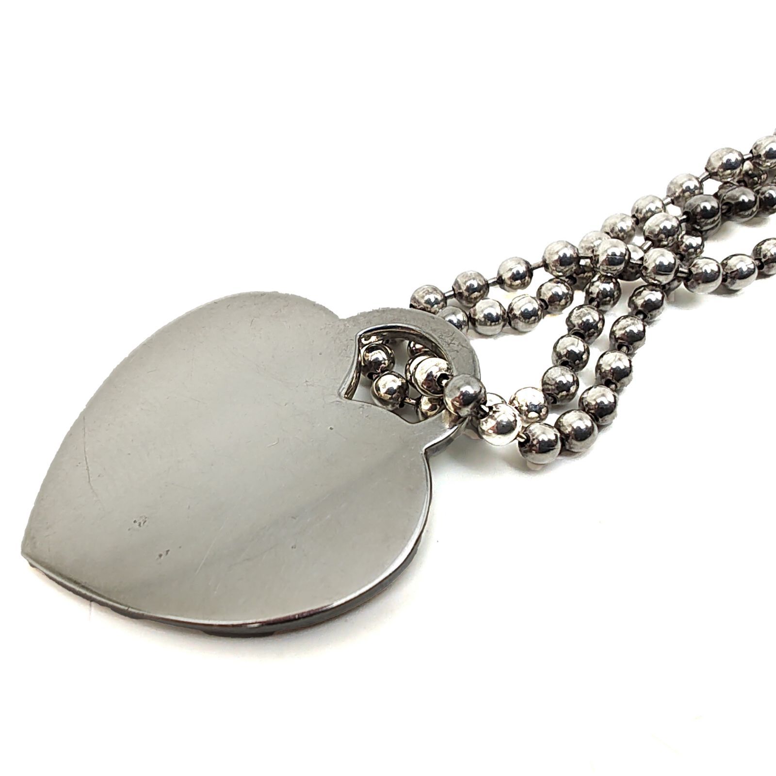 ティファニー リターントゥハート ネックレス ボールチェーン Ag925