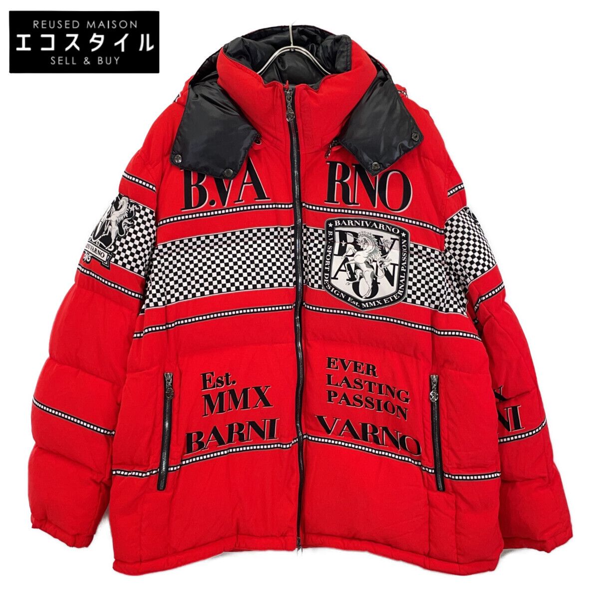 BARNI VARNO バーニヴァーノ ﾚｯﾄﾞ ﾀﾞｳﾝｼﾞｬｹｯﾄ 3L 【公式通販】