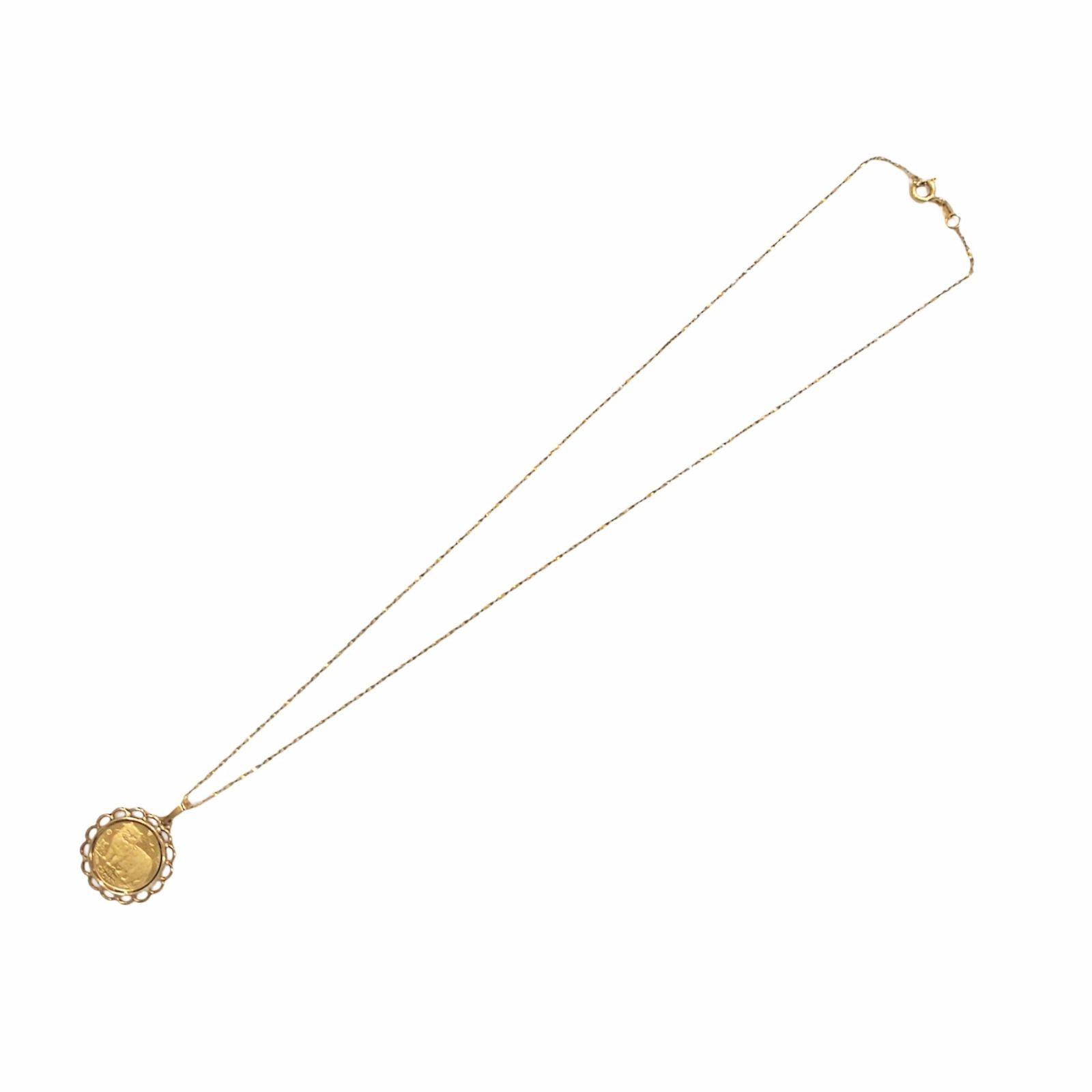 K24/K18 キャットコイン1/25oz ネックレス【K1333】 - メルカリ