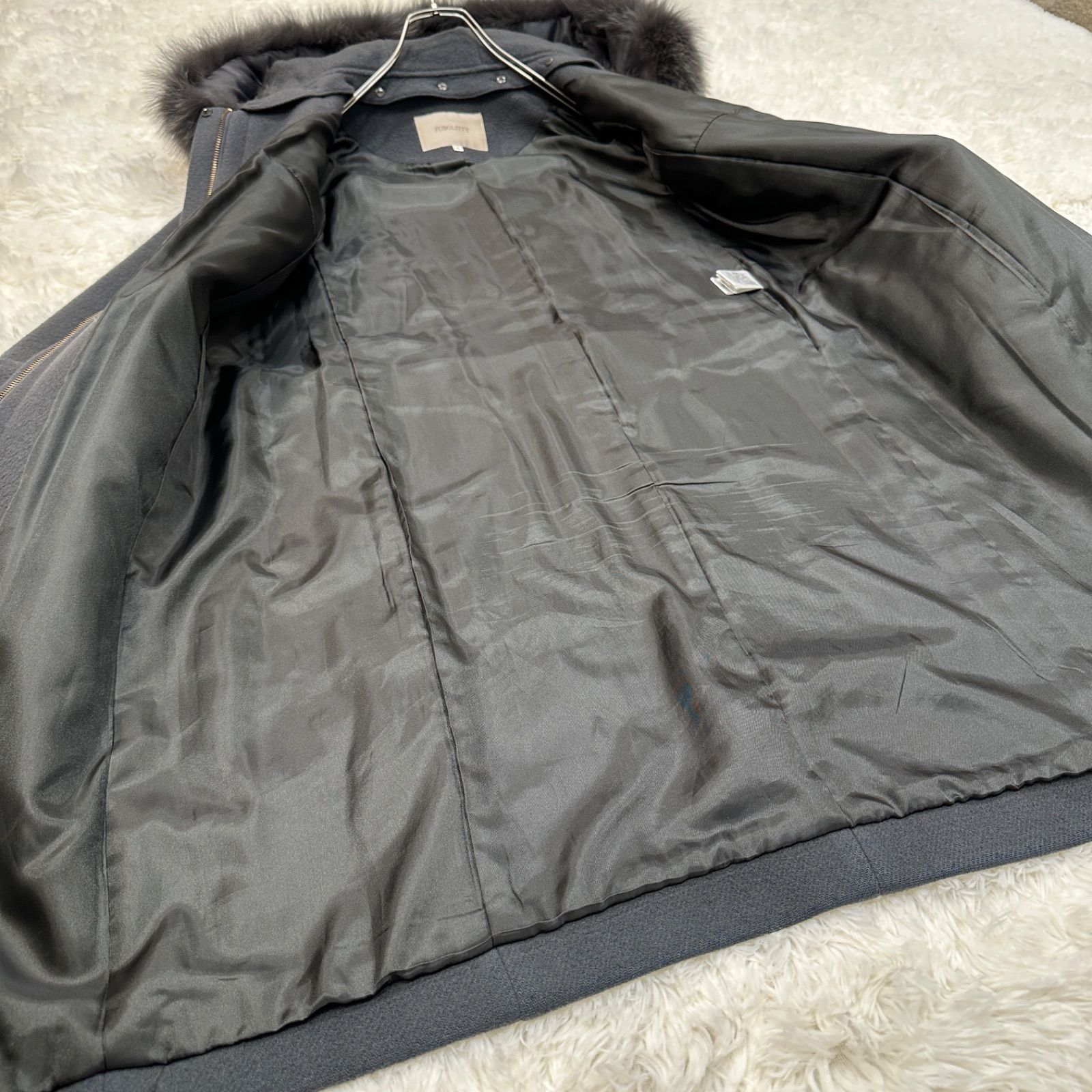 ジャスグリッティー★3wayコート★チャコールグレー　S ☆2021AW☆ジャスグリッティー☆3wayコート☆チャコールグレー0