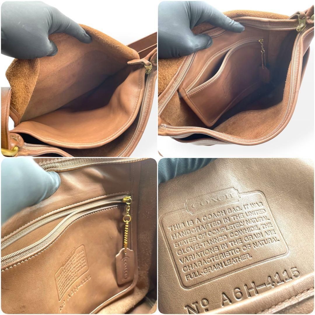 美品 COACH オールドコーチ ショルダーバッグ USA製 レザー 斜め掛け