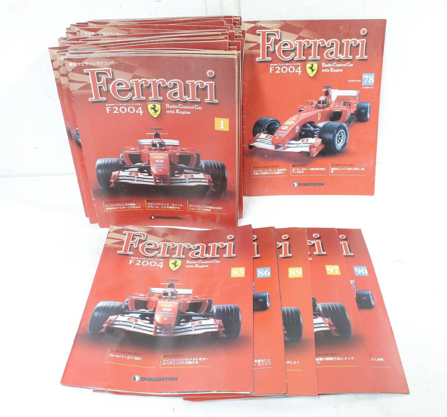 現状品 デアゴスティーニ フェラーリ F2004 ラジコンカー まとめ売り