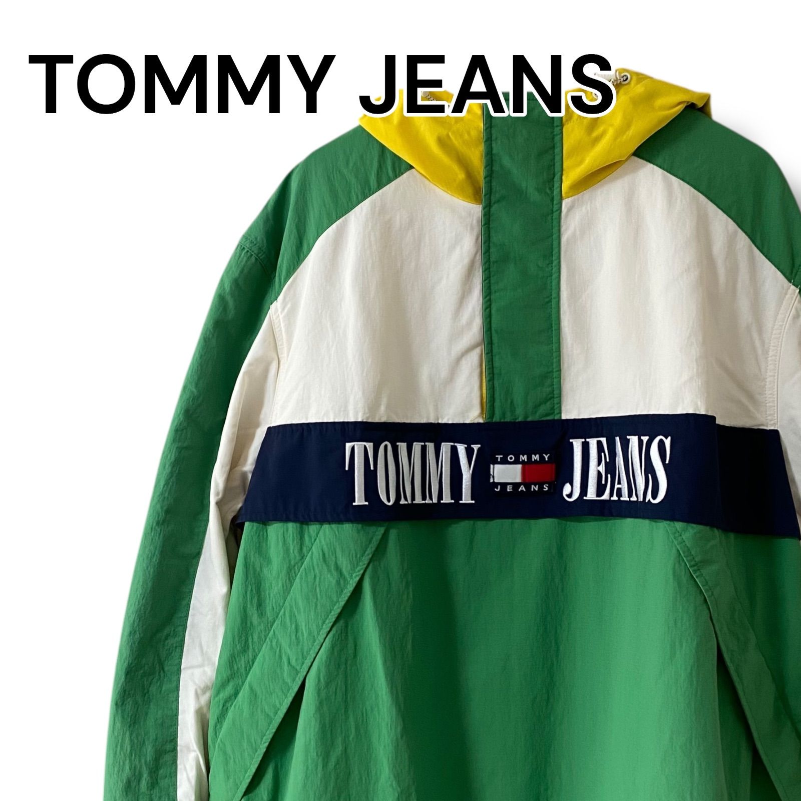 TOMMY JEANS トミージーンズ 緑×黄色 メンズ アウター ジャケット 