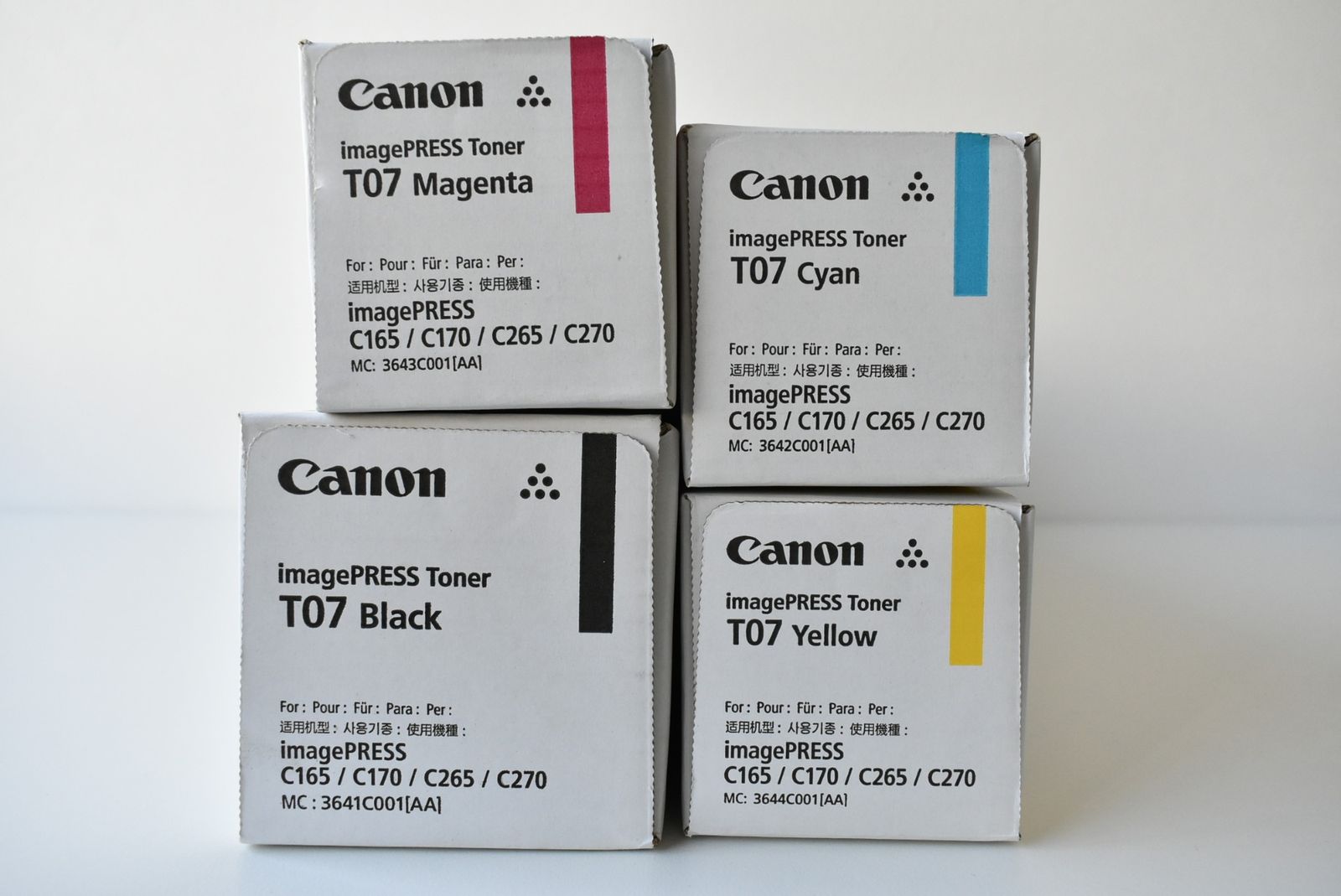 Canon imagePRESS T07 トナーカートリッジ 4色セット キヤノン（Canon） キャノン 純正トナーカートリッジ imagePRESSトナー