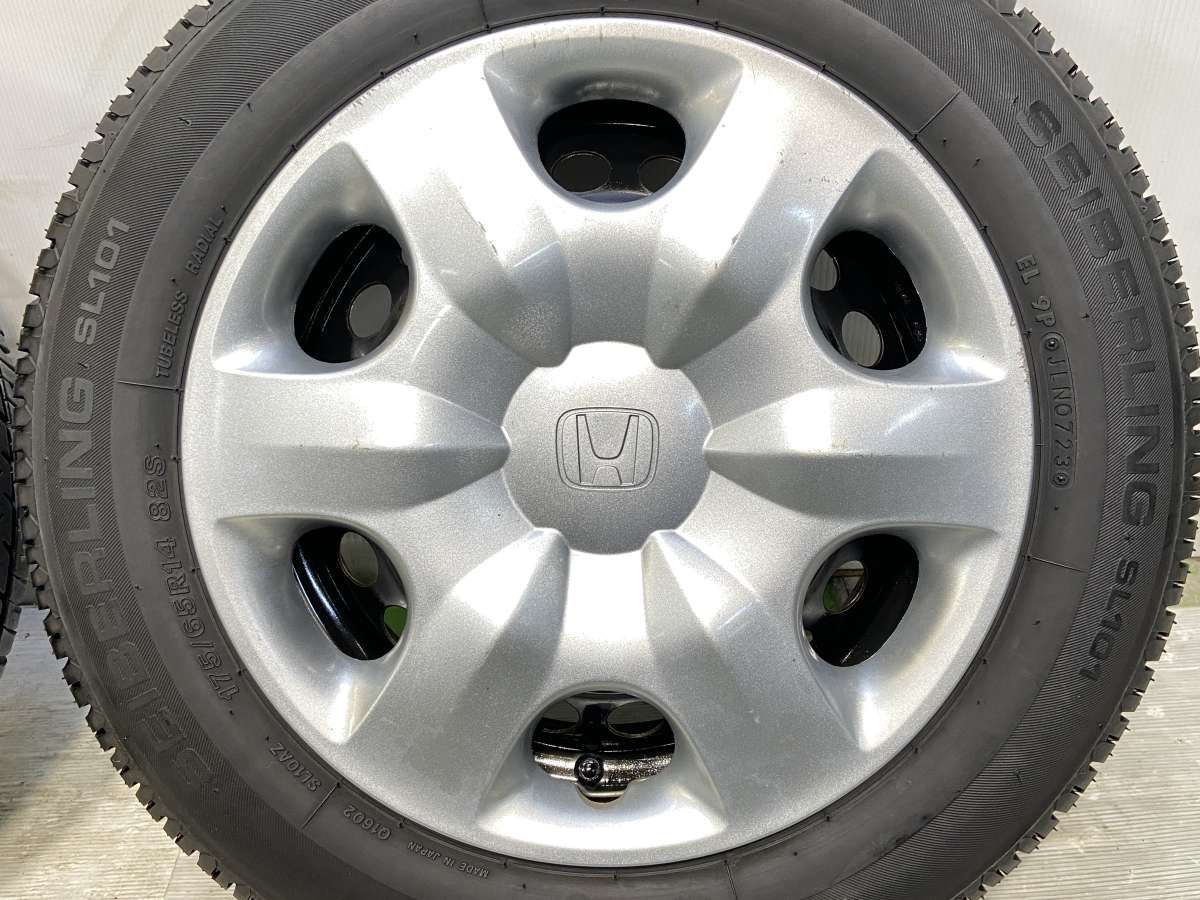 175/65R14 セイバーリング SL101 ホンダ純正 GR 14x5.5 100-4穴 中古 
