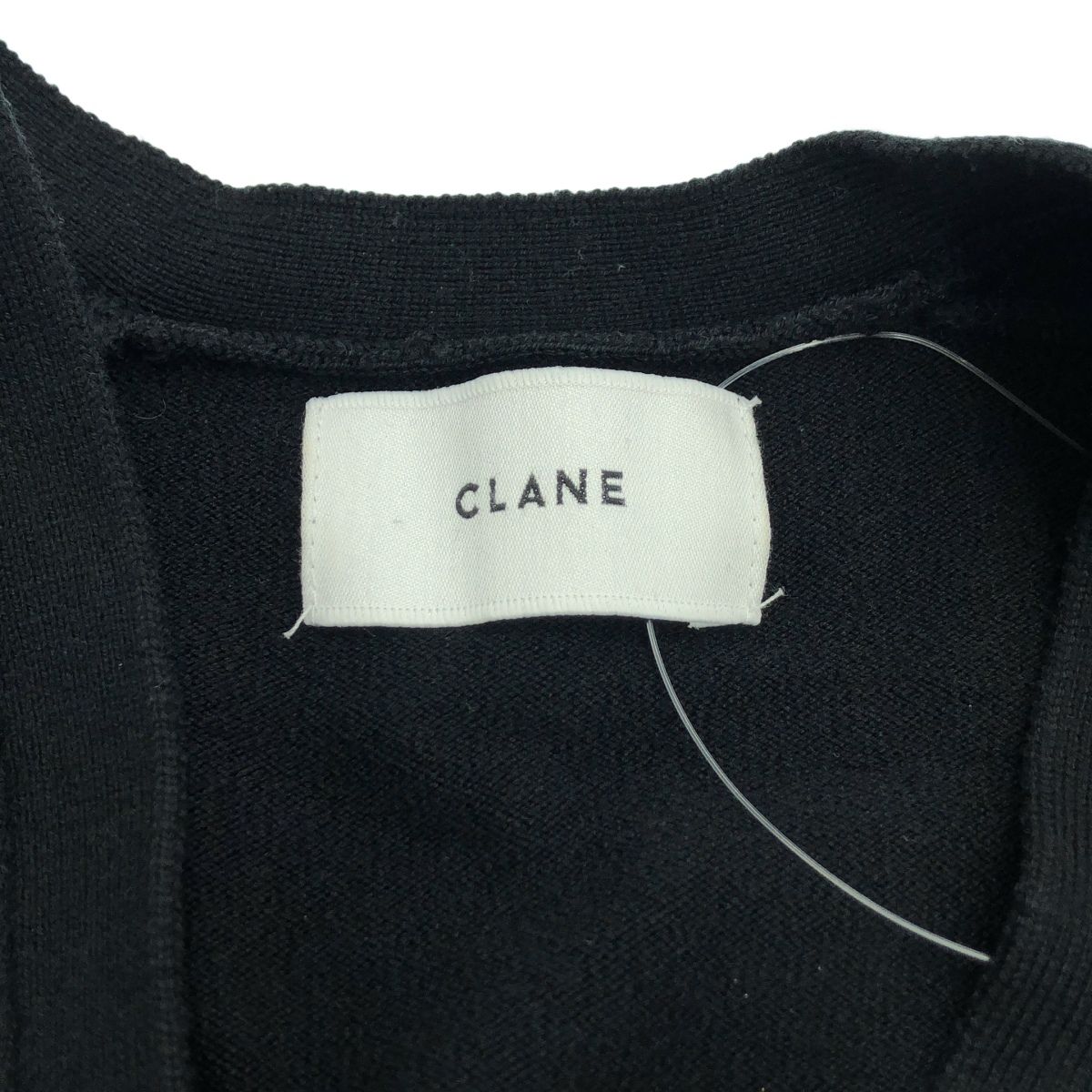 CLANE クラネ WAIST SHAPE DOLMAN CARDIGAN  ウエストシェイプドルマンカーディガン 14106-2062 ブラック 1 CLANE - ウエスト シェイプ ドルマン カーディガン - WAIST SHAPE