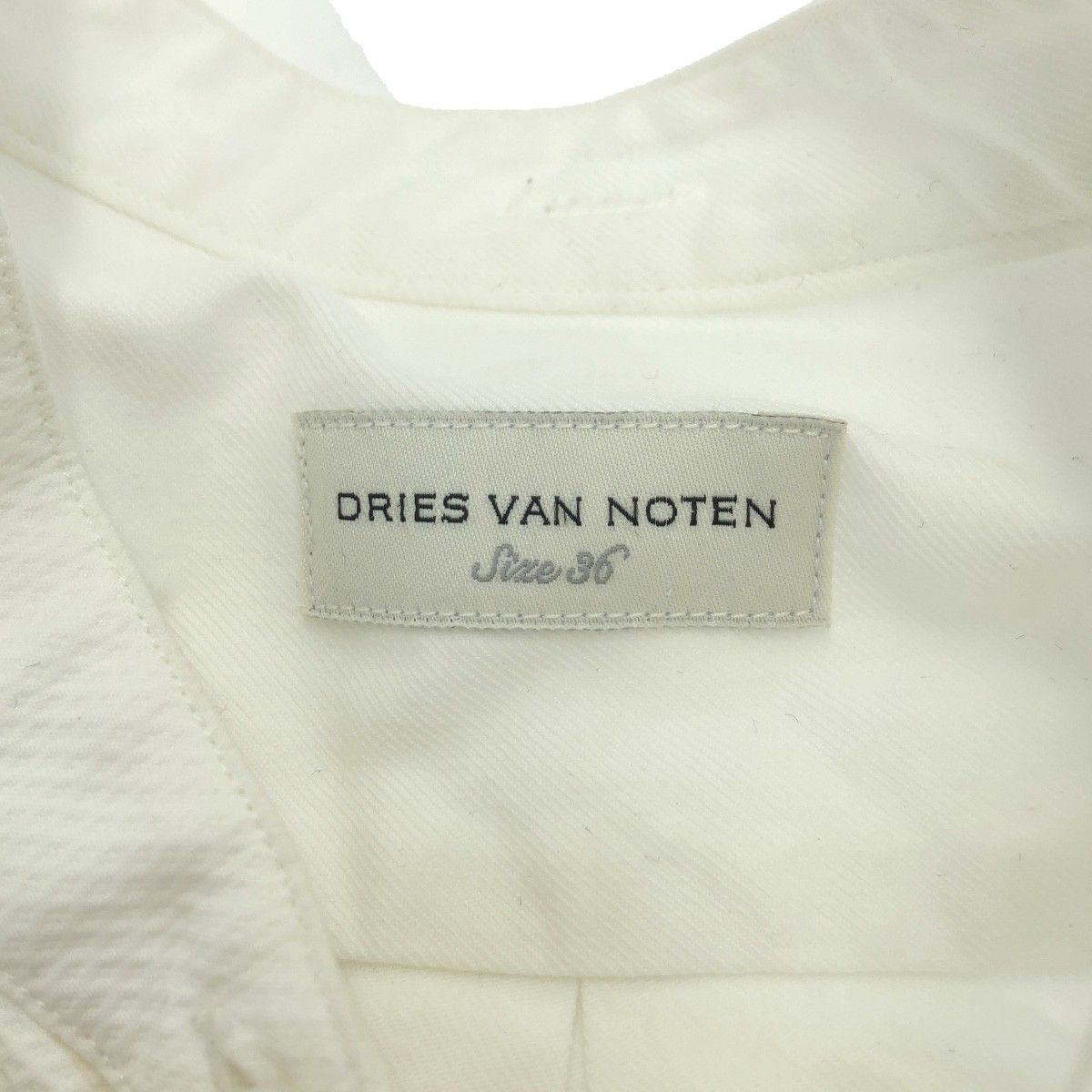 DRIES VAN NOTEN ドリスヴァンノッテン 17SS エンブレム装飾シャツ