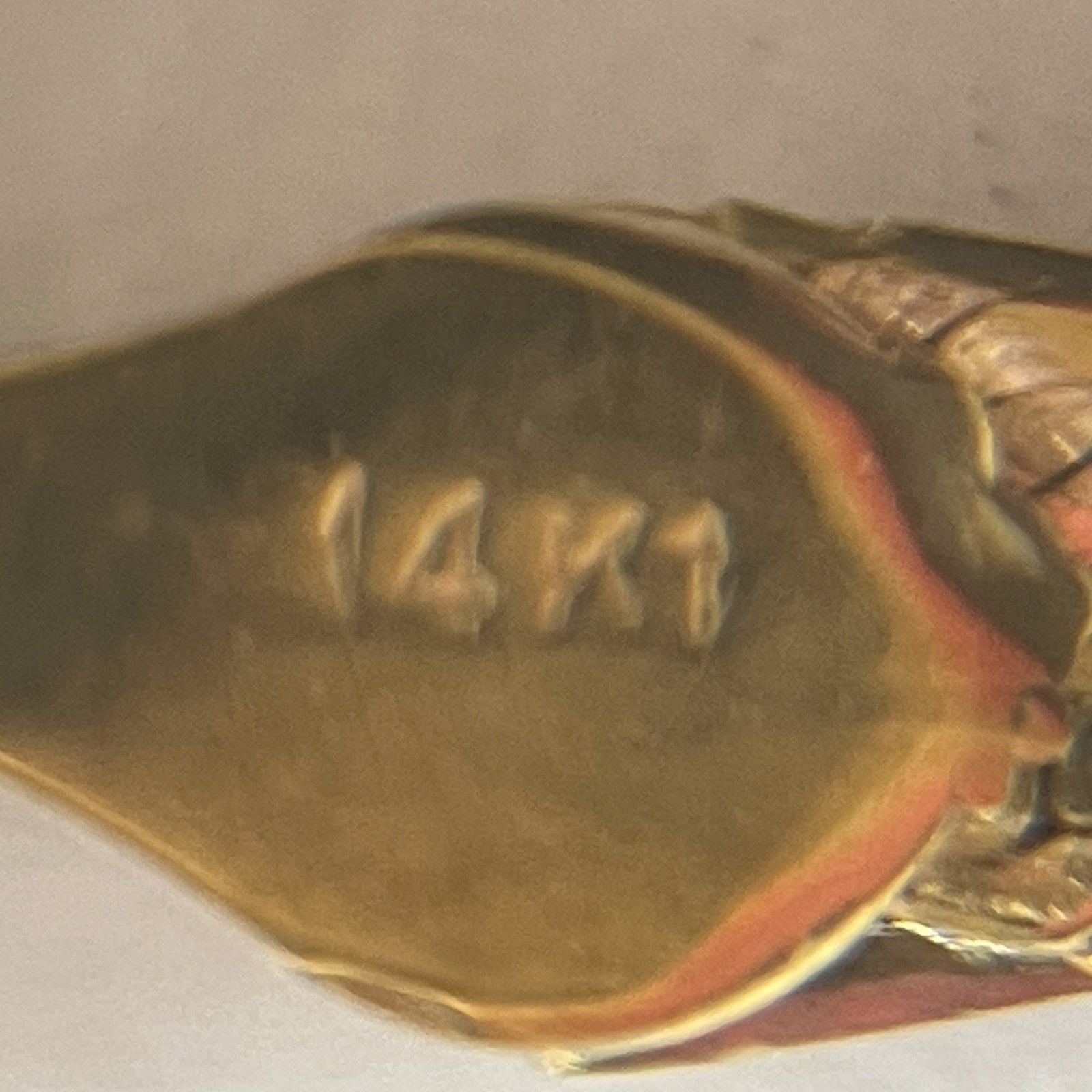 ☆ 14KT/585刻印 イエロー スリーカラー編み込みネックレス ITALY