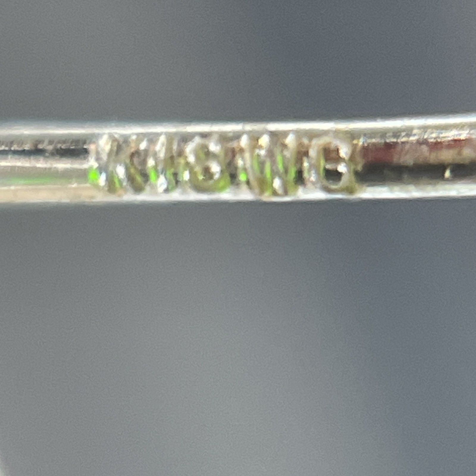 ☆ K18WG刻印 18金 ホワイトゴールド 石付き両耳ピアス キャッチ 