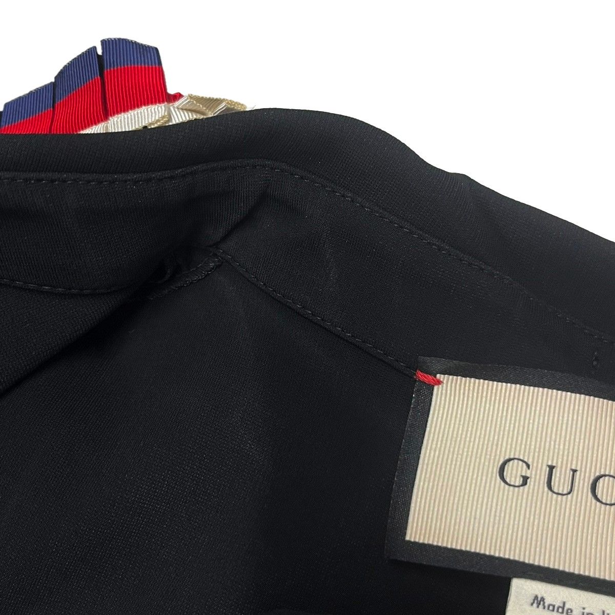 GUCCI グッチ シェリーラインフリルノースリーブワンピース 457036