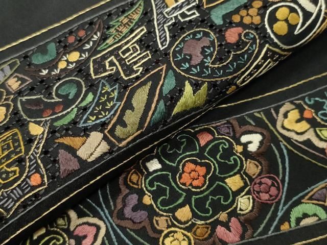 平和屋着物●中国三大刺繍　スワトウ刺繍　総刺繍　太鼓柄袋帯　紬地　中国伝統工芸　切嵌狩猟花文　色無地　薄柿色　正絹 逸品 CABE8527hy 楽天市場】平和屋着物○中国三大刺繍 スワトウ刺繍 汕頭刺繍 相良刺繍