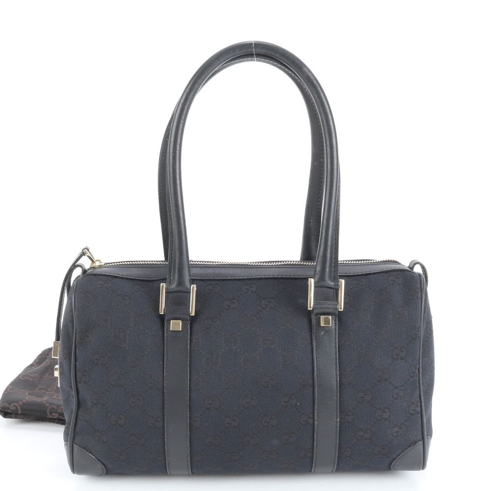 良品 グッチ GGキャンバス ミニボストン ハンドバッグ トップハンドル レザー 極美品 グッチ GG キャンバス ミニ ボストン レザー ハンドバッグ