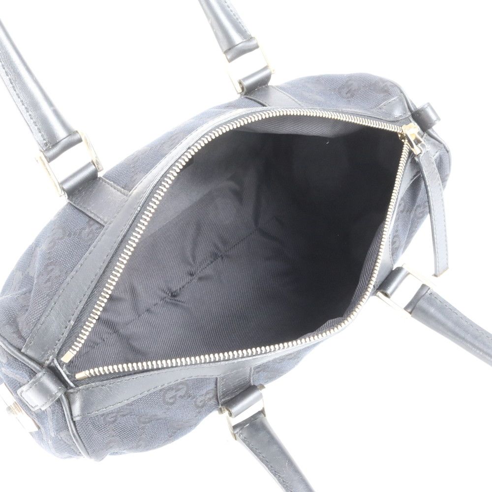 極美品 グッチ GG キャンバス ミニ ボストン レザー ハンドバッグ