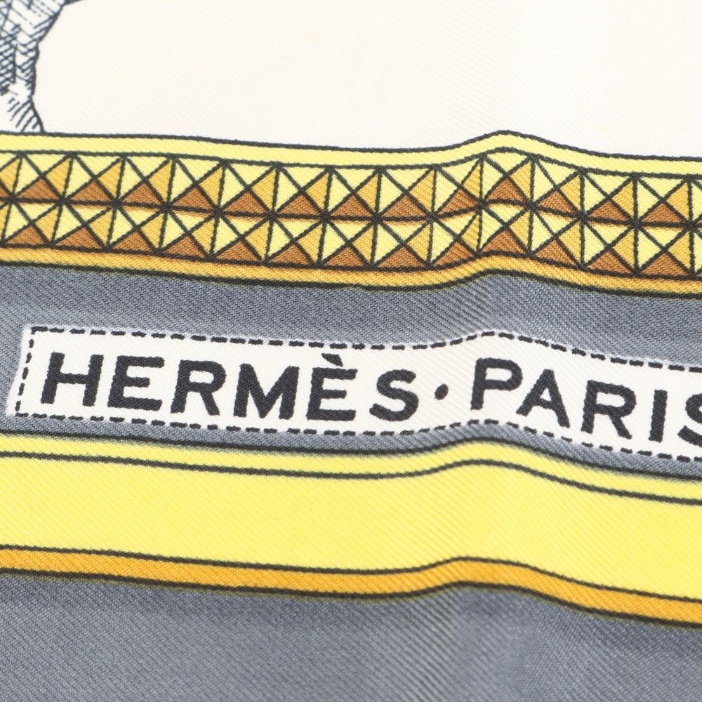 美品 エルメス タグ付 カレ 90 GRAND APPARAT 盛装の馬 スカーフ
