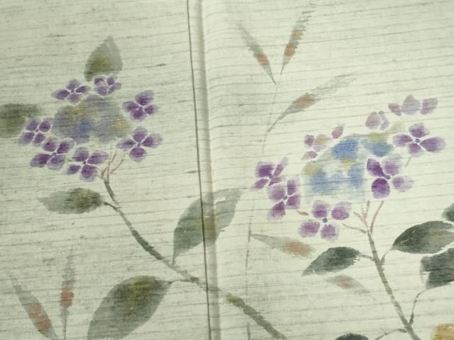 平和屋着物●訪問着　栗繭紬　作家物　枝花文　金彩　反端付き　正絹　逸品　未使用　CABC6516yc 平和屋着物○訪問着 栗繭紬 作家物 枝花文 金彩 反端付き 正絹 逸品 未
