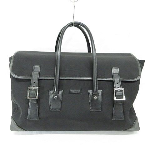 GUCCI グッチ ブラックレザー ビジネスバッグ ボストンバッグ グッチ