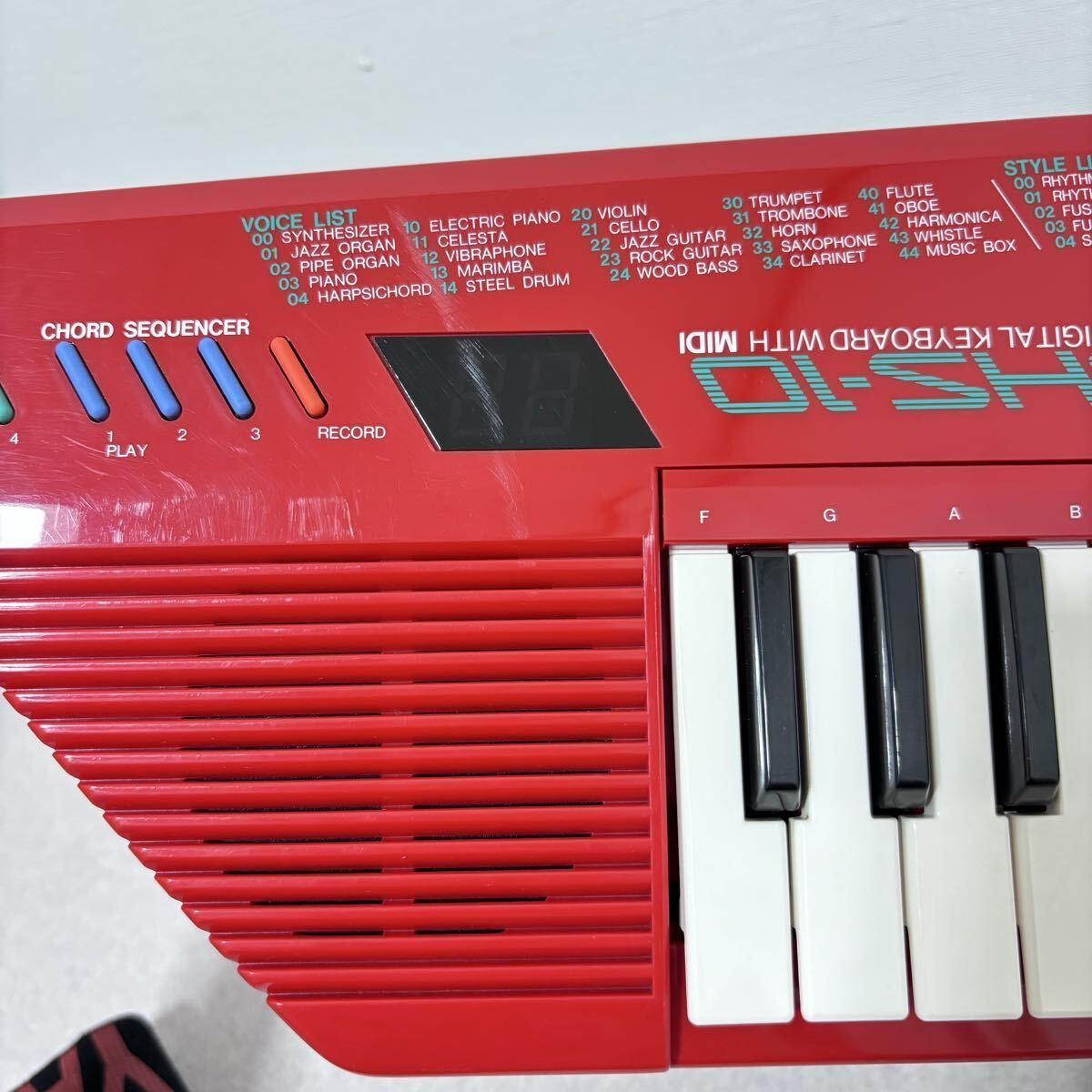 美品✨ヤマハ ショルダーキーボード SHS-10R レッド Yamaha SHS-10R shoulder keyboard Shorkey RED w/Box accessory JP | eBay