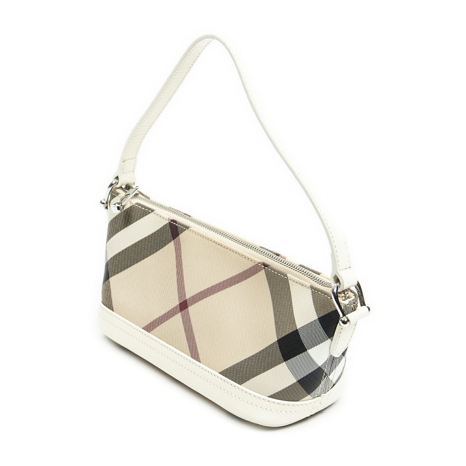 中古] Burberry バーバリーアクセサリーポーチベージュ/アイボリー