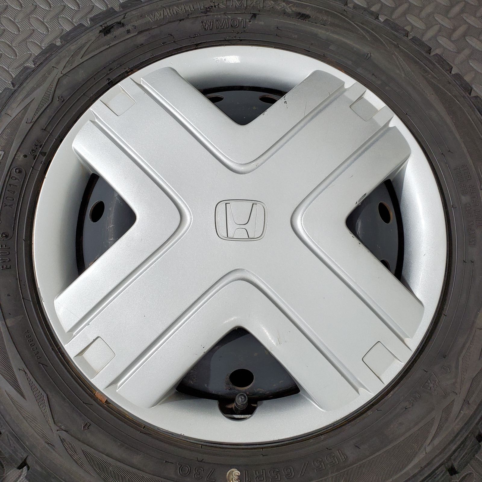 19年製 155/65R13 ダンロップ WM01 ホンダ ライフ JC1 ゼスト ザッツ 