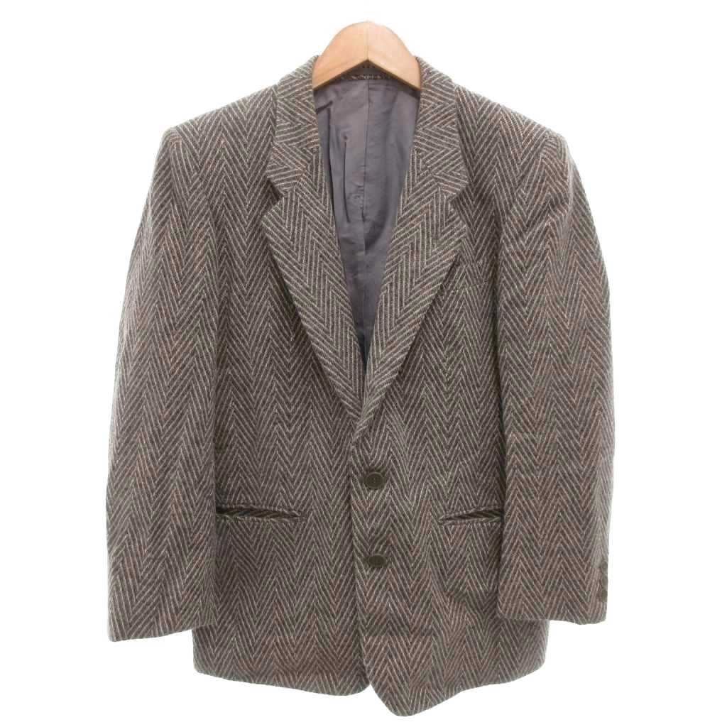 SAINT LAURENT ヘリンボーン テーラードジャケット イヴサンローラン YVES SAINT LAURENT テーラードジャケット シングル