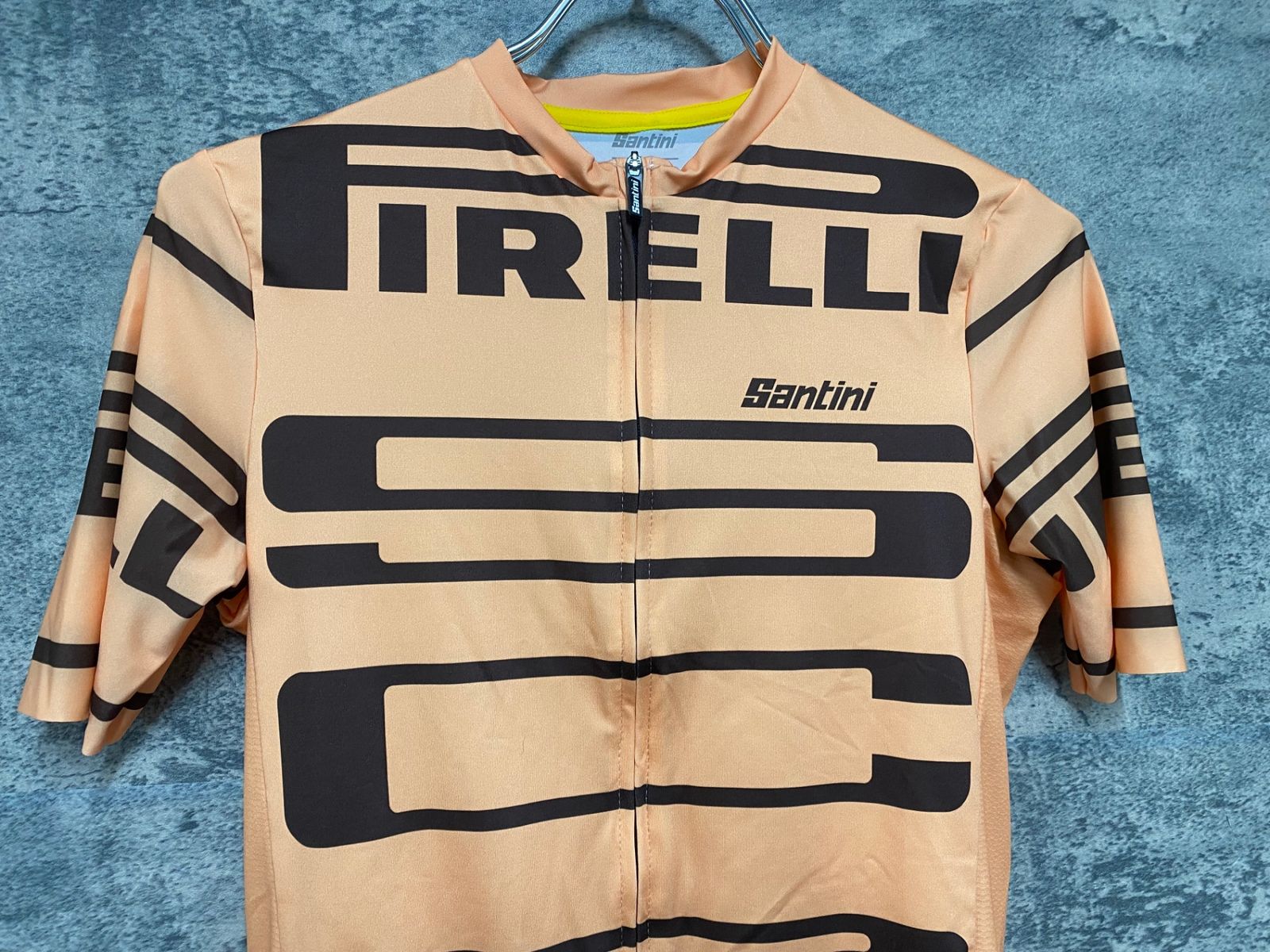 JT127 サンティーニ Santini 半袖サイクルジャージ オレンジ S