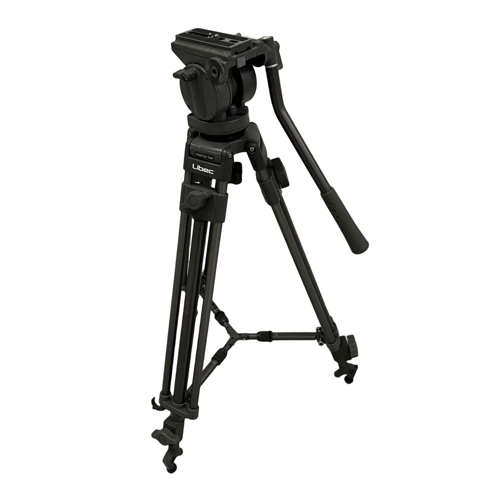 Libec リーベック 業務用三脚 TRIPOD T68 雲台 H55DV 大型ビデオ三脚