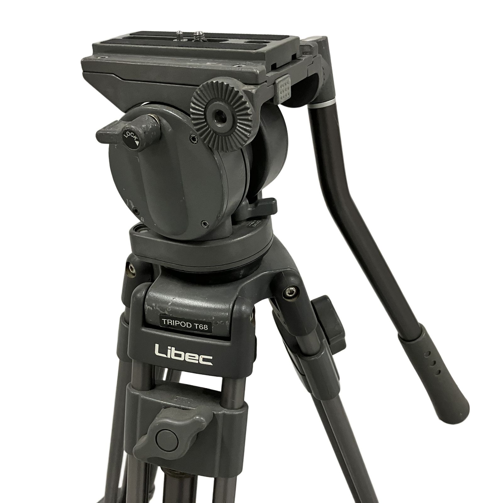 Libec リーベック 業務用三脚 TRIPOD T68 雲台 H55DV 大型ビデオ三脚