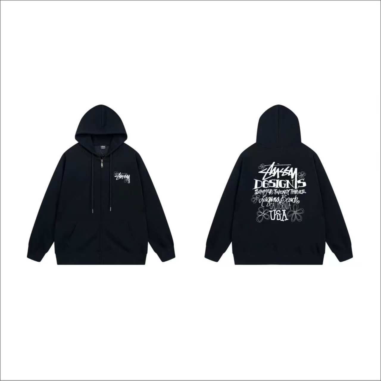 新品未使用】2025新作Stussy ステューシー ジップパーカー 男女兼用