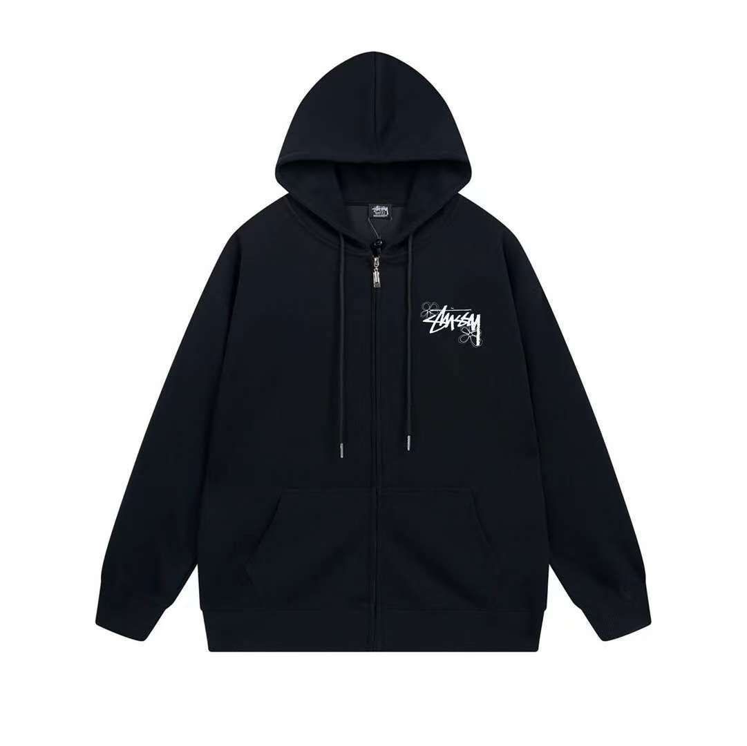 新品未使用】2025新作Stussy ステューシー ジップパーカー 男女兼用