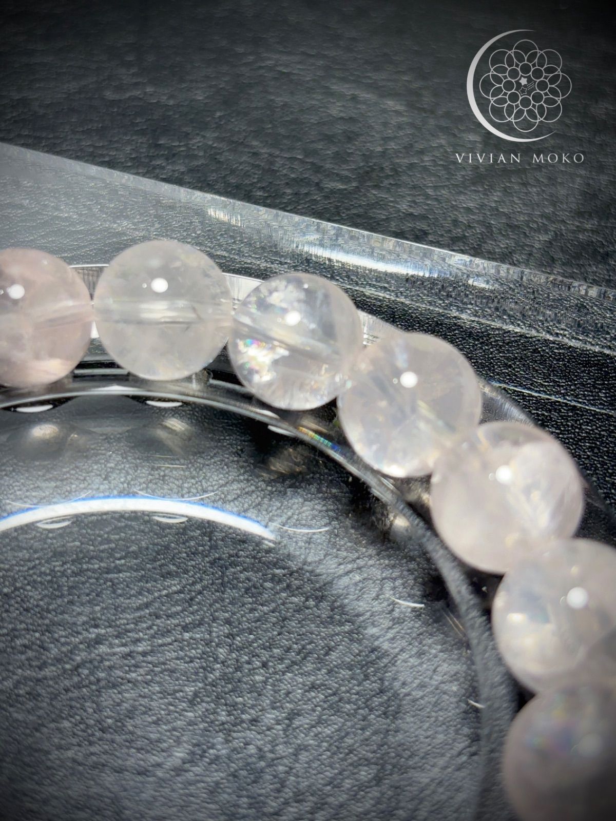 💎天然石 ✨️ （癒しのお守り）レア✨🌈虹有✨️ ピンクアゼツライト