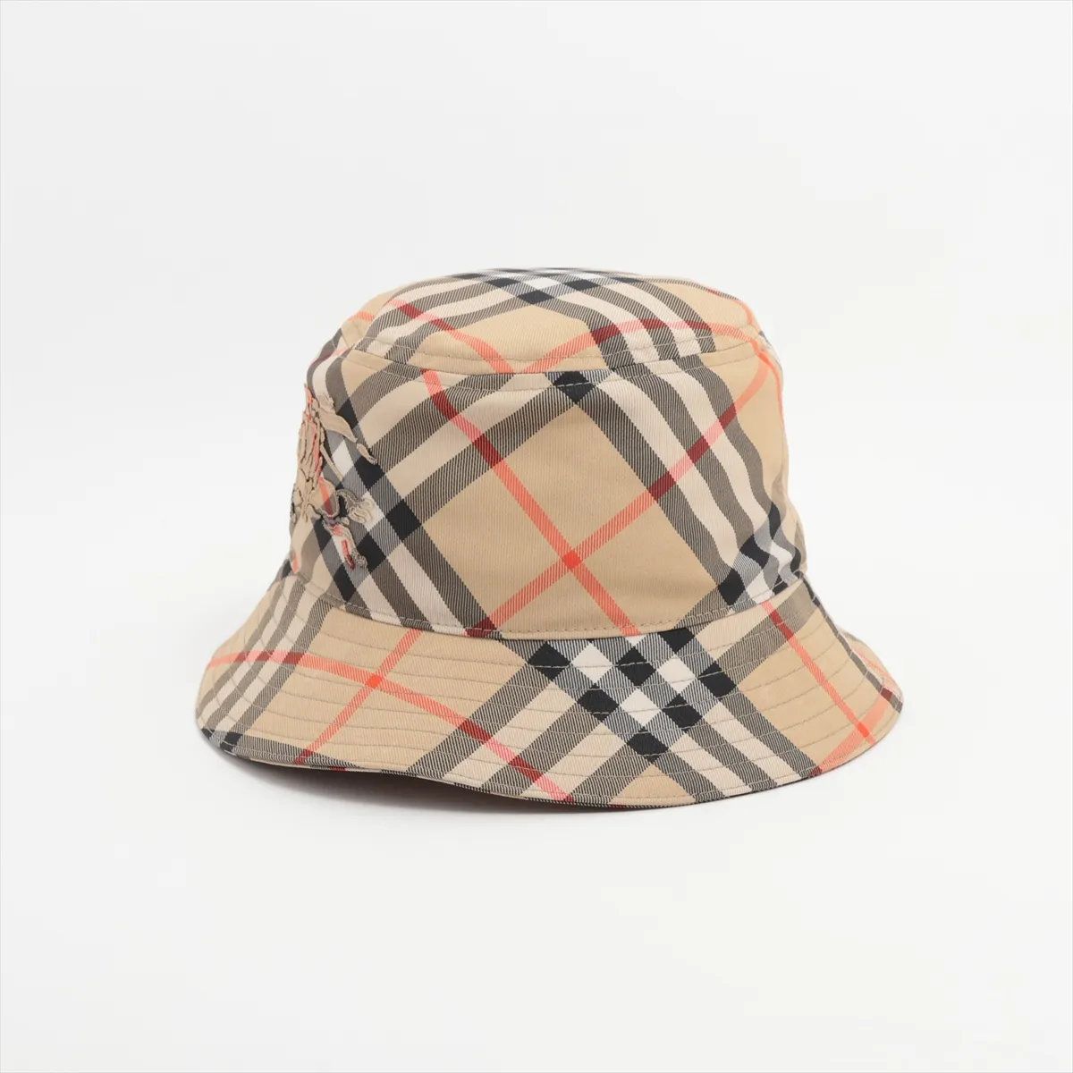 極美品 バーバリー ノバ チェック バケットハット バケハ ベージュ M