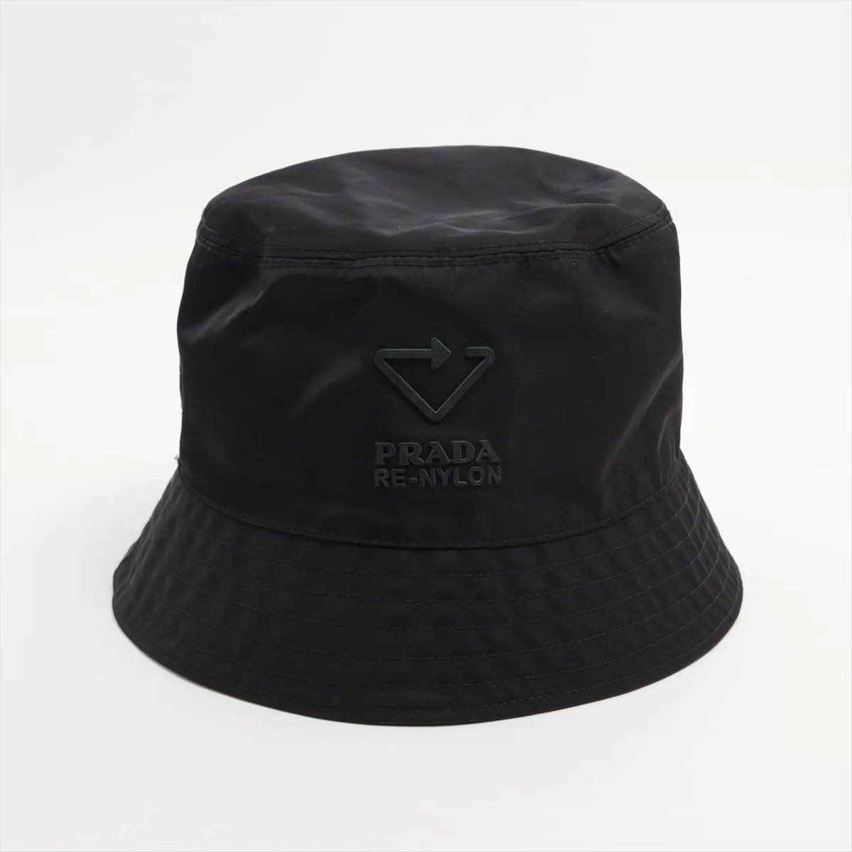 極美品 プラダ リナイロン トライアングルロゴ バケットハット バケハ