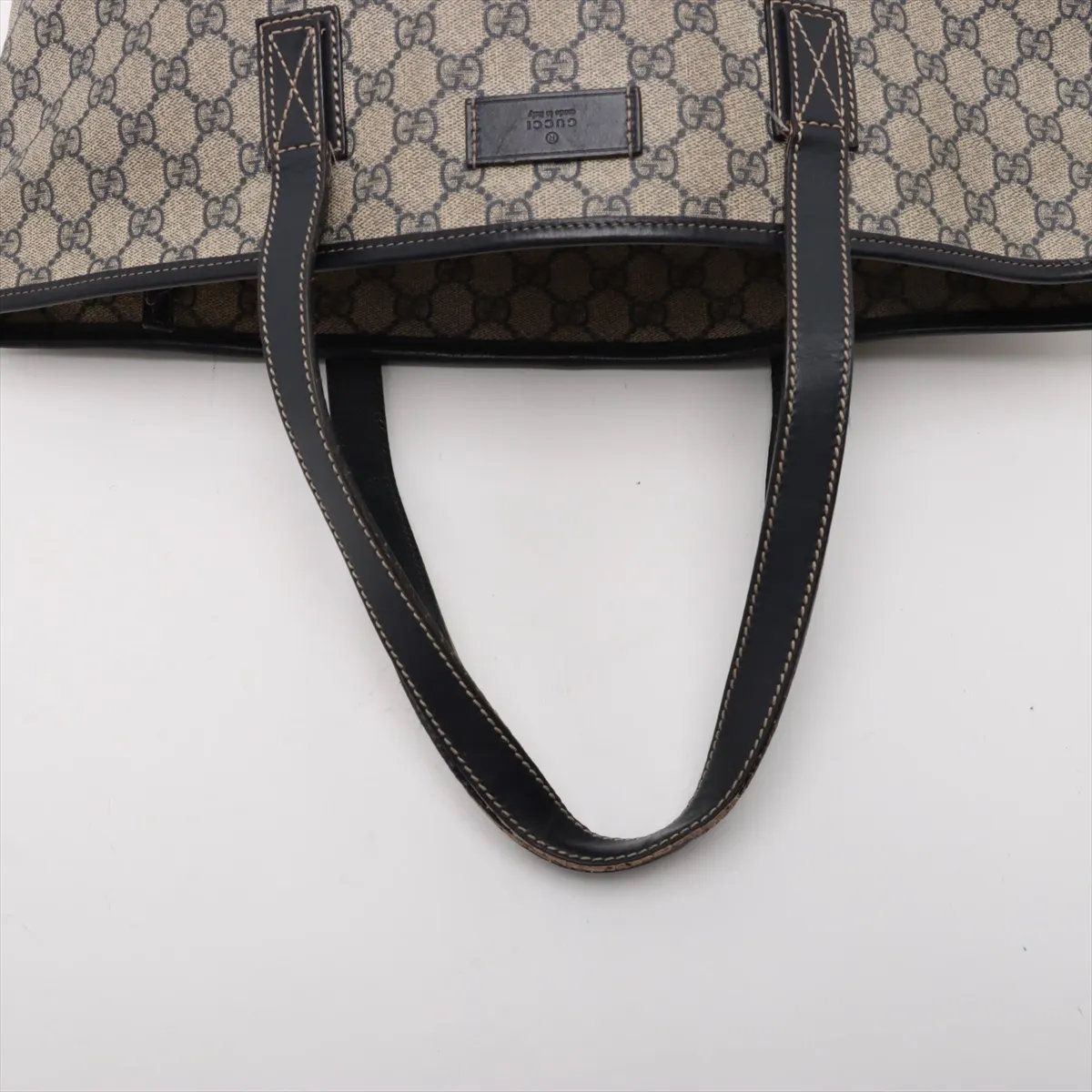 【美品〜良品】GUCCI グッチ トートバッグ GGスプリーム×レザー GUCCI（グッチ） 【Sale】グッチ GGスプリーム トートバッグ ベージュ
