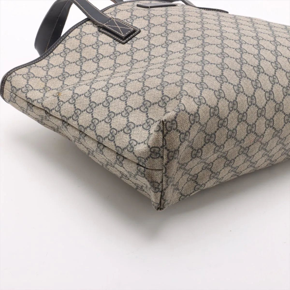 【美品〜良品】GUCCI グッチ トートバッグ GGスプリーム×レザー 美品 グッチ GGスプリーム 211137 レザー トート バッグ ショルダー