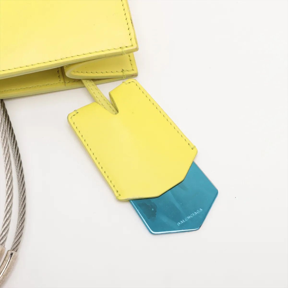 美品 バレンシアガ イエロー 2WAY ハンドバッグ 斜め掛け トート