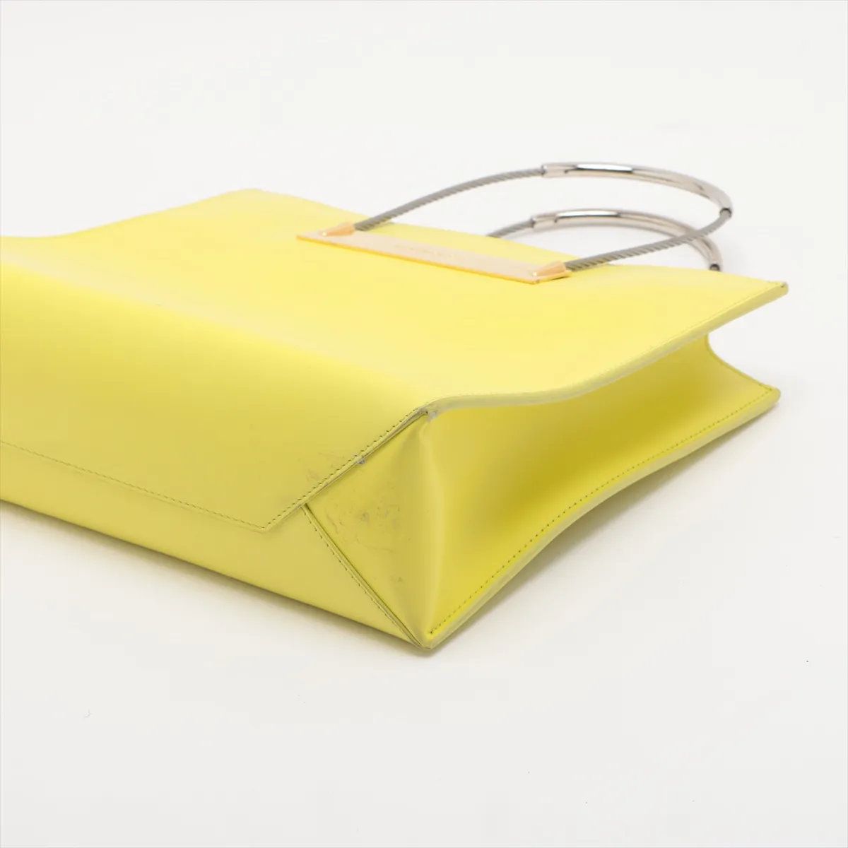 美品 バレンシアガ イエロー 2WAY ハンドバッグ 斜め掛け トート