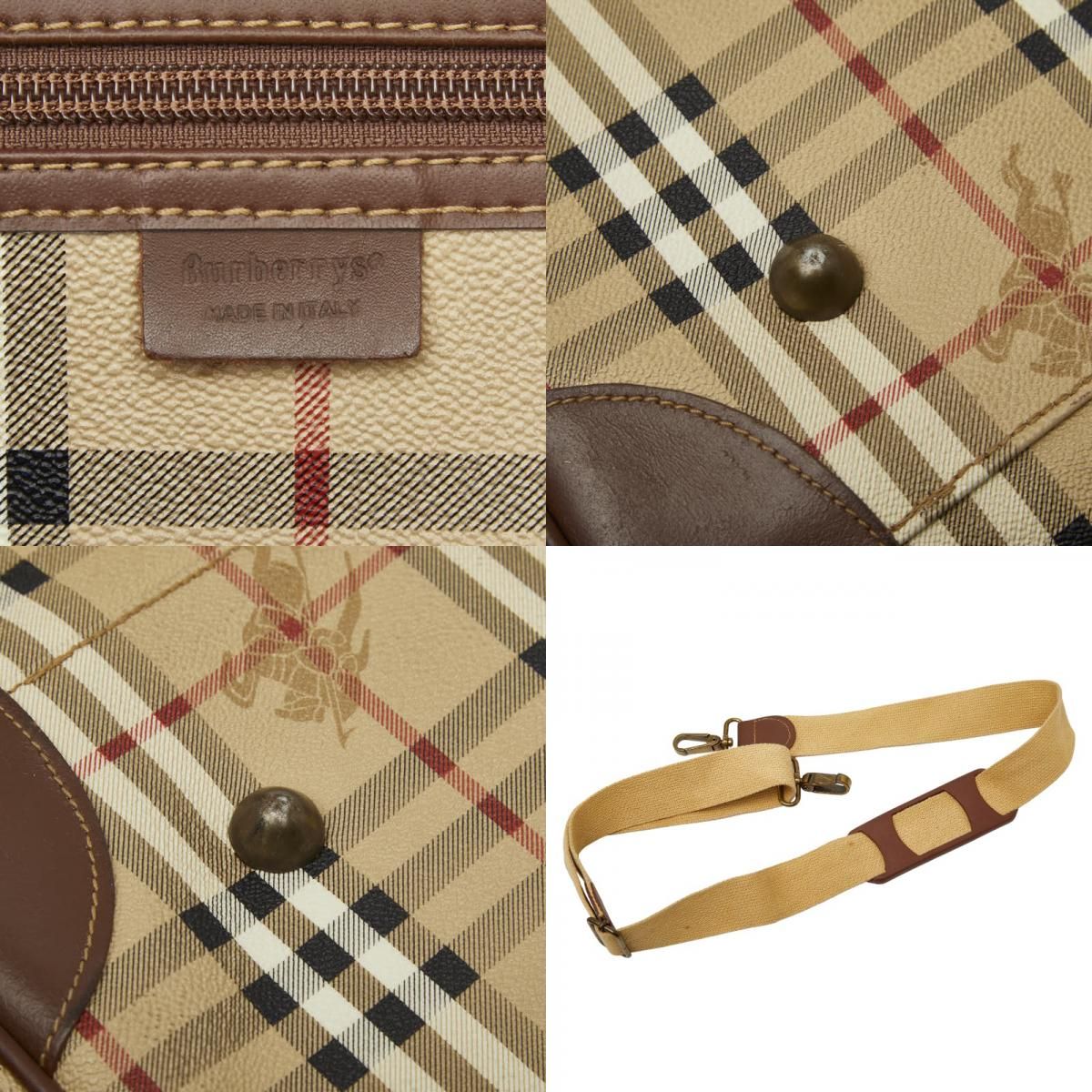 バーバリー ノバチェック シャドーホース ボストンバッグ ショルダー