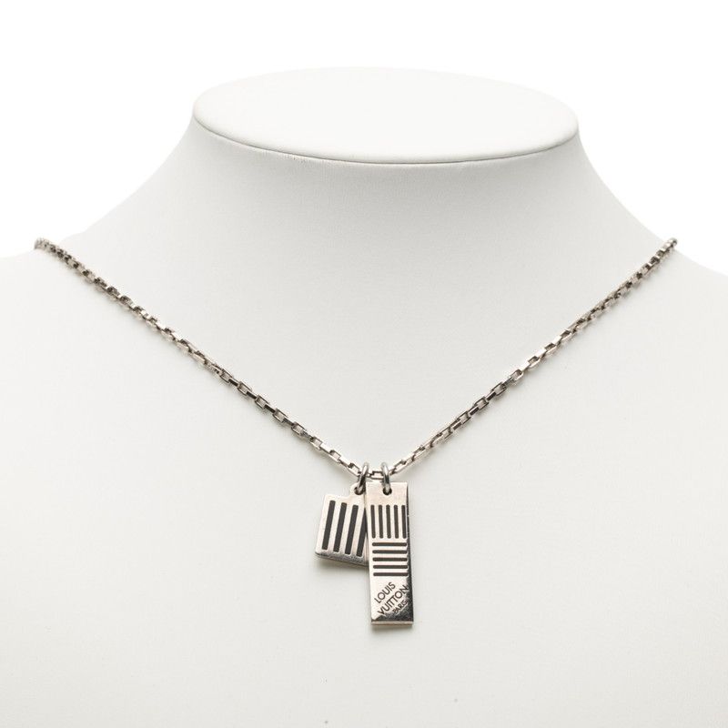 ルイ ヴィトン コリエ ダミエカラーズ チェーン ペンダントネックレス
