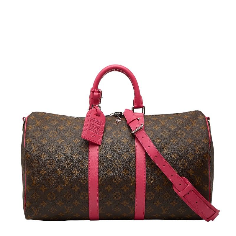 未使用級✨ ヴィトン モノグラム マカサー キーポル バンドリエール45 キーポル・バンドリエール 45」M46703「モノグラム・マカサー