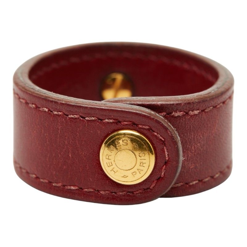 エルメス ノマド グローブホルダー ワインレッド レザー レディース