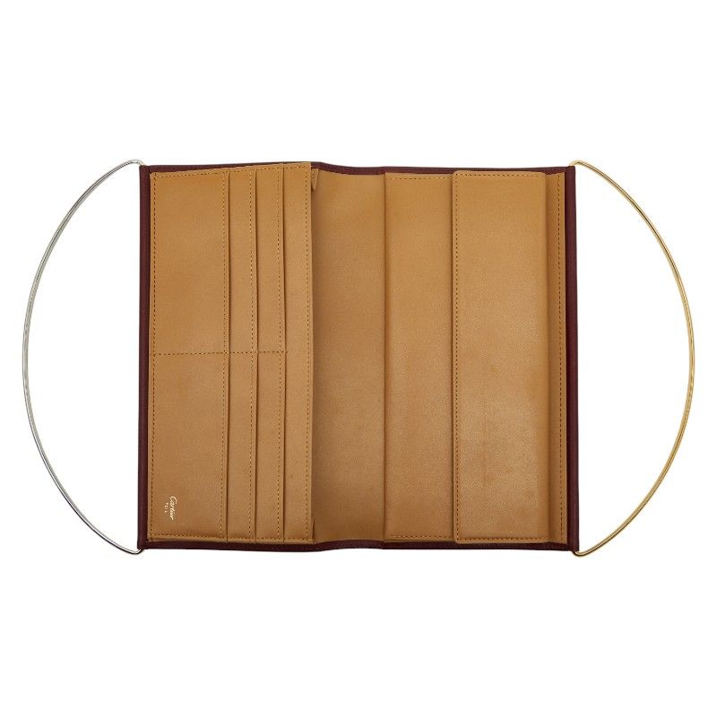 ✨Cartier✨カルティエ✨ボルドー✨レザー✨マストライン✨ヴィンテージ✨ マストライン 二つ折り財布 レザー ボルドー カルティエ – RECLO