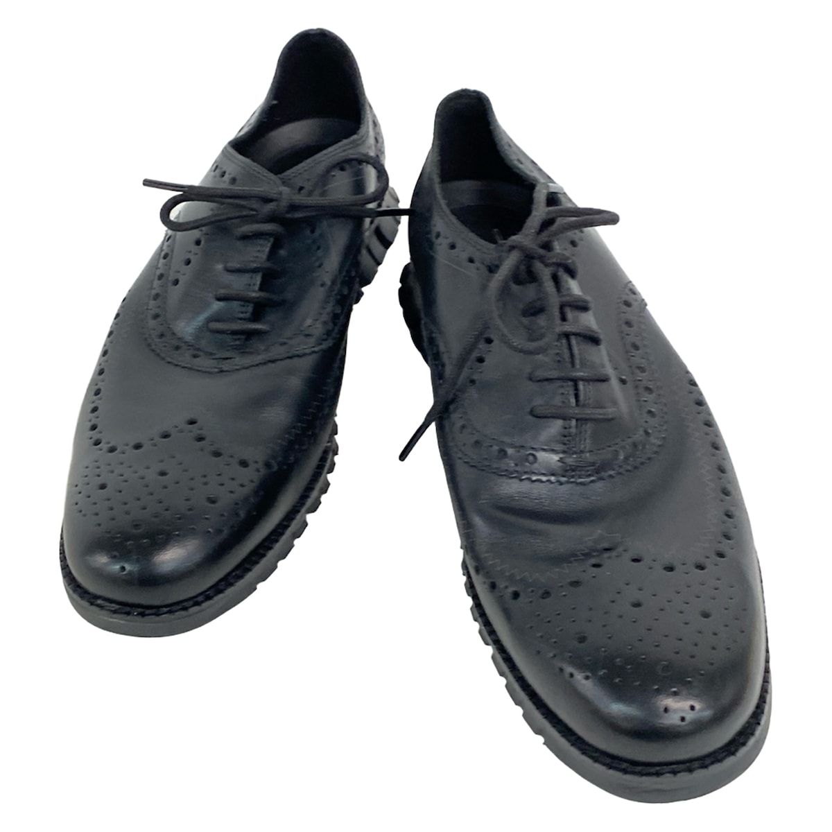 COLE HAAN(コールハーン) シューズ 8 1/2 メンズ - 黒 ウィングチップ