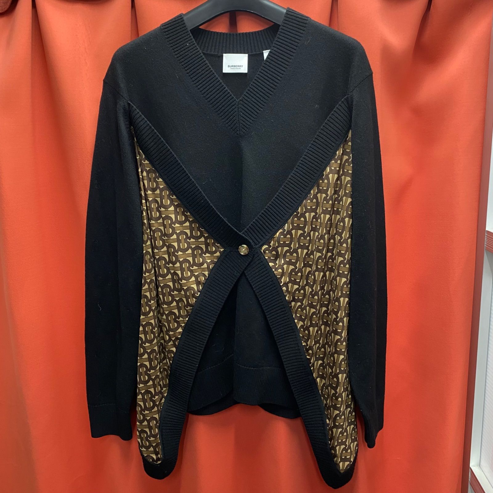 BURBERRY バーバリー ロンドン TB モノグラム レイヤーニット 長袖