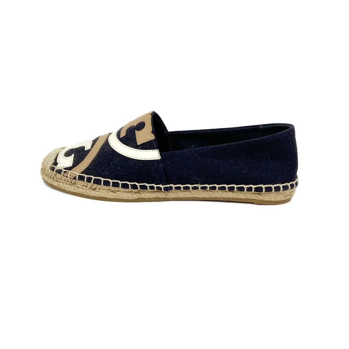 TORY BURCH(トリーバーチ) スリッポン 6.5 レディース美品 - ダーク 