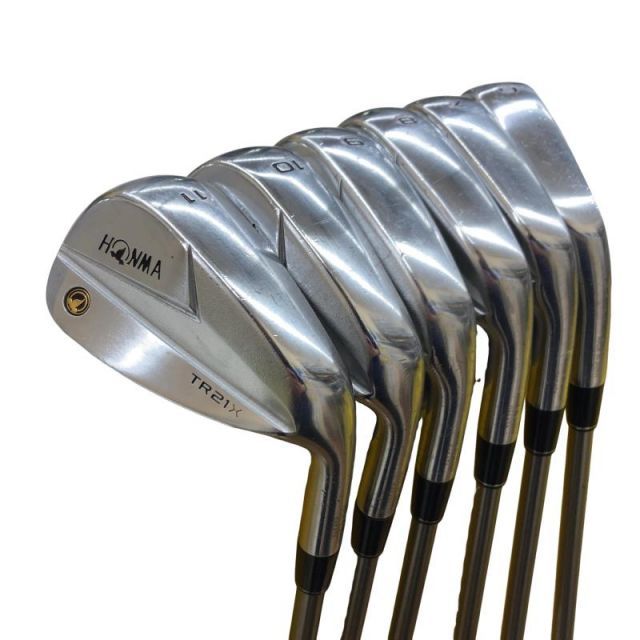 中古】 本間ゴルフ TOUR WORLD TR21X 7S アイアンセット IR 純正特注