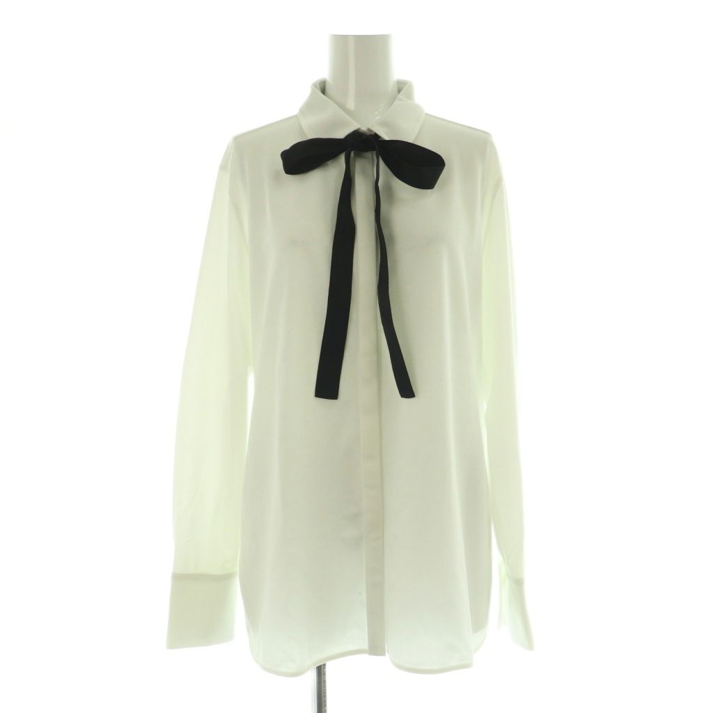 新品✨iCB 24AW 洗える マラボーテジョーゼットボウタイデザインカットソー アイシービー iCB 24AW 洗える マラボーテジョーゼット ボウタイ