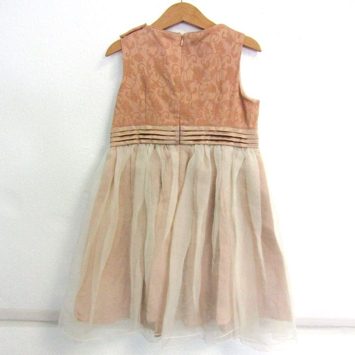 TOCCAトッカ 【新品子供服】ノースリーブドレス　サイズ140 トッカ ノースリーブワンピース ドレス リボン チュール トップス